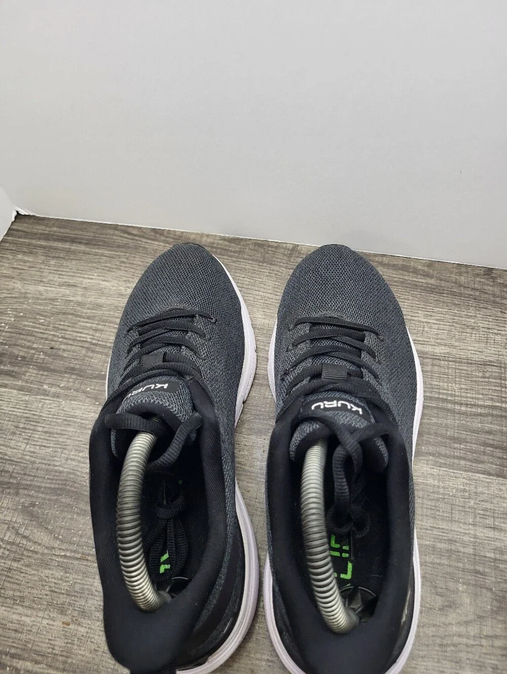 Kuru Flex Via Shoes Running Black White Lace Up Sneakers Women's Size 7.5